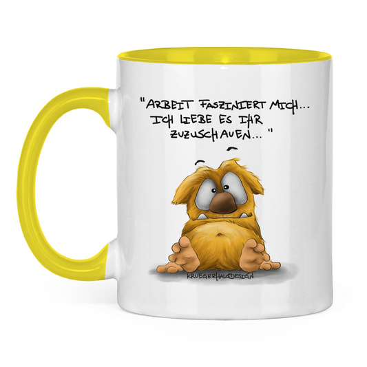 Tasse zweifarbig Arbeit fasziniert mich... Ich liebe es ihr zuzuschauen...