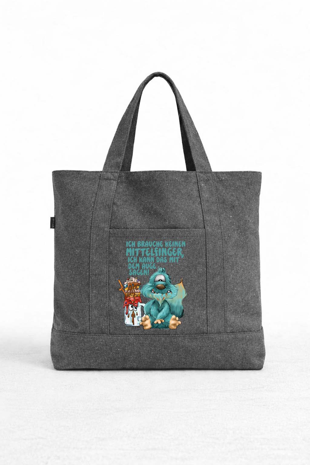 Final Sale – Monster Tasche mit Reißverschluss „Mittelfinger“ | Nur noch 2 Stück