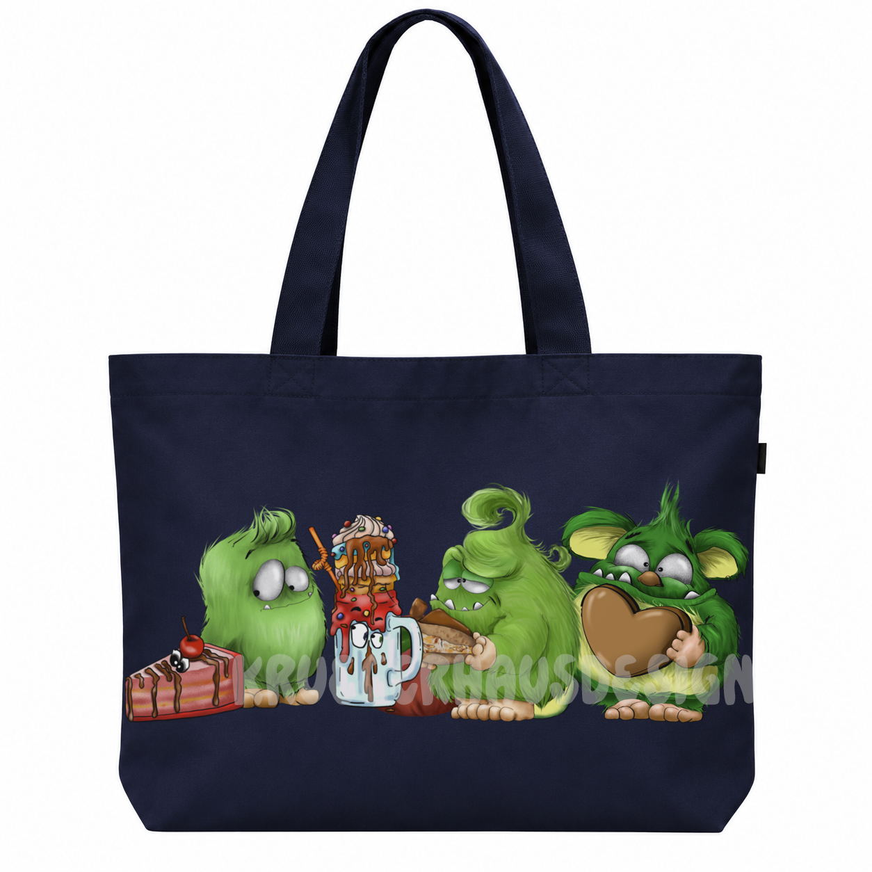 FINAL SALE – Riesen Shopper „Süße Monster“ | Navy