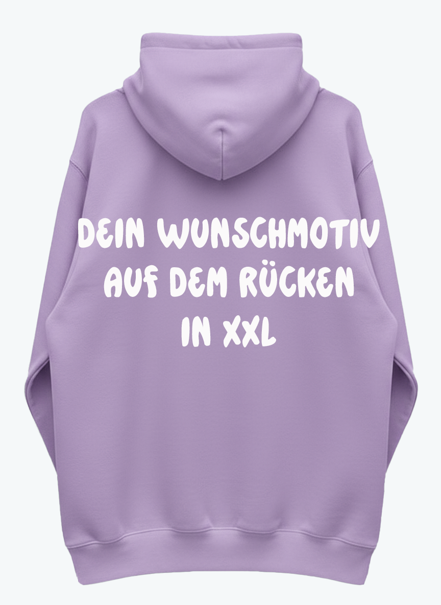 Monster Hoodie Flieder Gr. M | Wunschmotiv | FINAL SALE