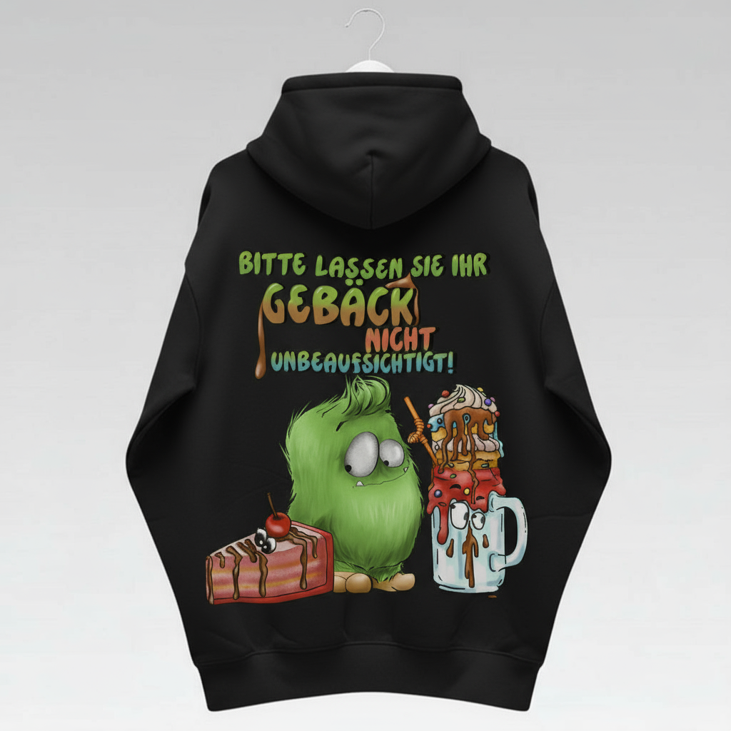 Unisex Hoodie Jacke – Schwarz | personalisierter Druck