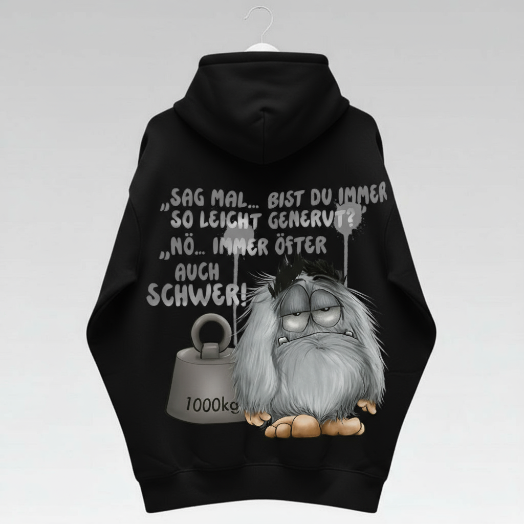 Unisex Hoodie Jacke – Schwarz | personalisierter Druck