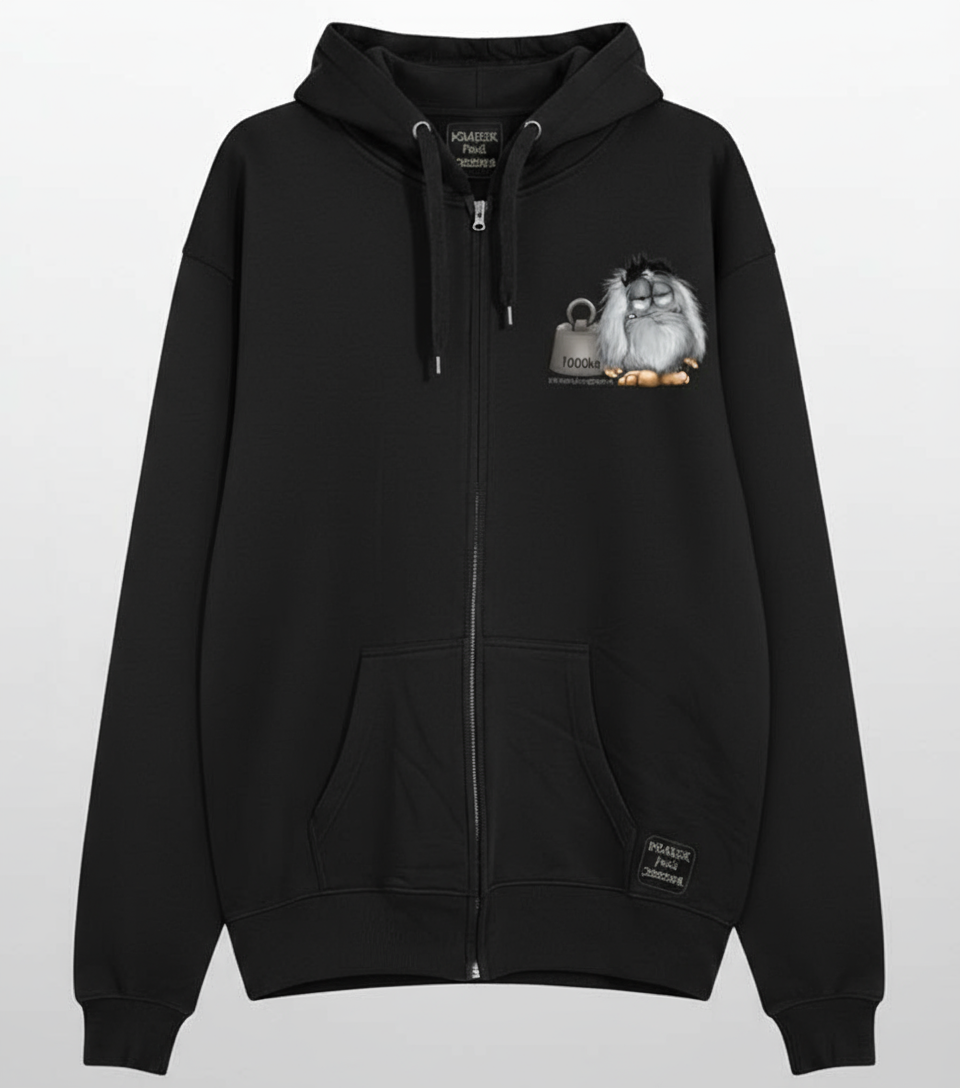 Unisex Hoodie Jacke – Schwarz | personalisierter Druck