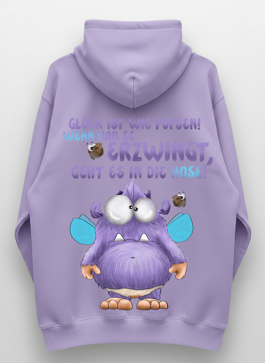 Monster Hoodie Flieder Gr. M | Wunschmotiv | FINAL SALE