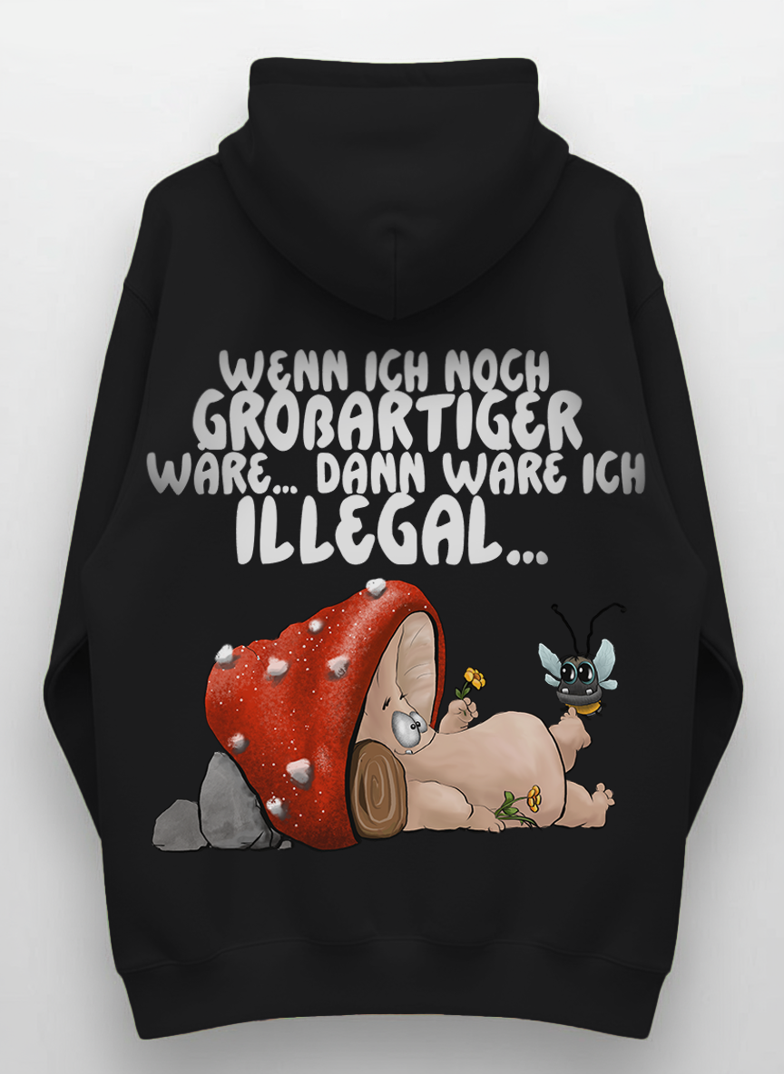 Monster Hoodie Schwarz Gr. XXL | Wunschmotiv | FINAL SALE