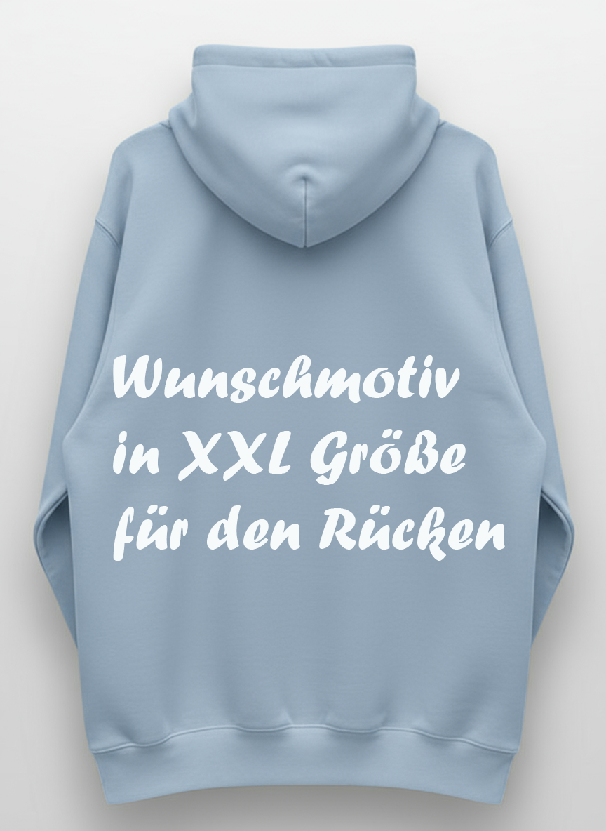 Unisex Hoodie XXL Druck Kruegerhausdesign Monster, hellblau, Motivwahl