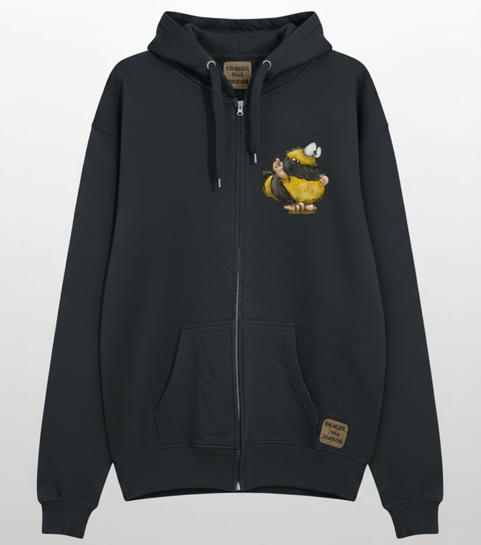 Unisex Hoodie Jacke – Navy Blue | personalisierter Druck