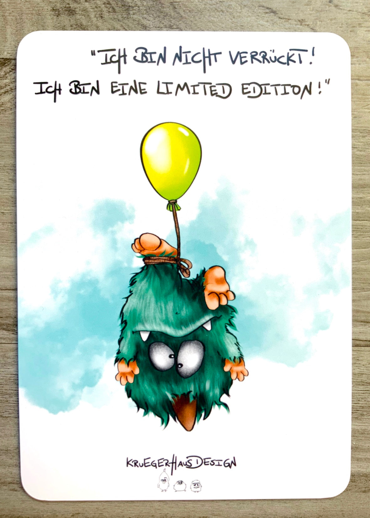 Postkarten Set Monster Kruegerhausdesign Mai 2023, 12 Postkarten.