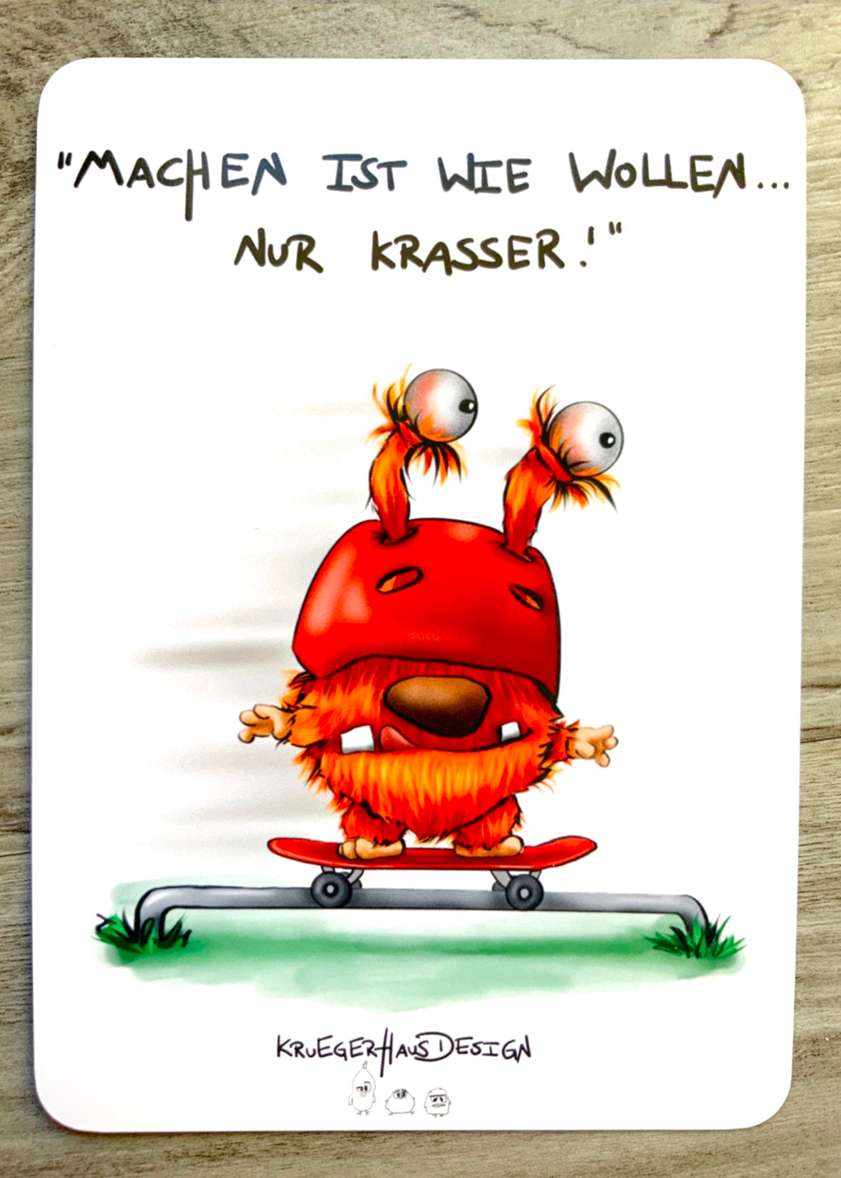 Postkarten Set Monster Kruegerhausdesign Mai 2023, 12 Postkarten.