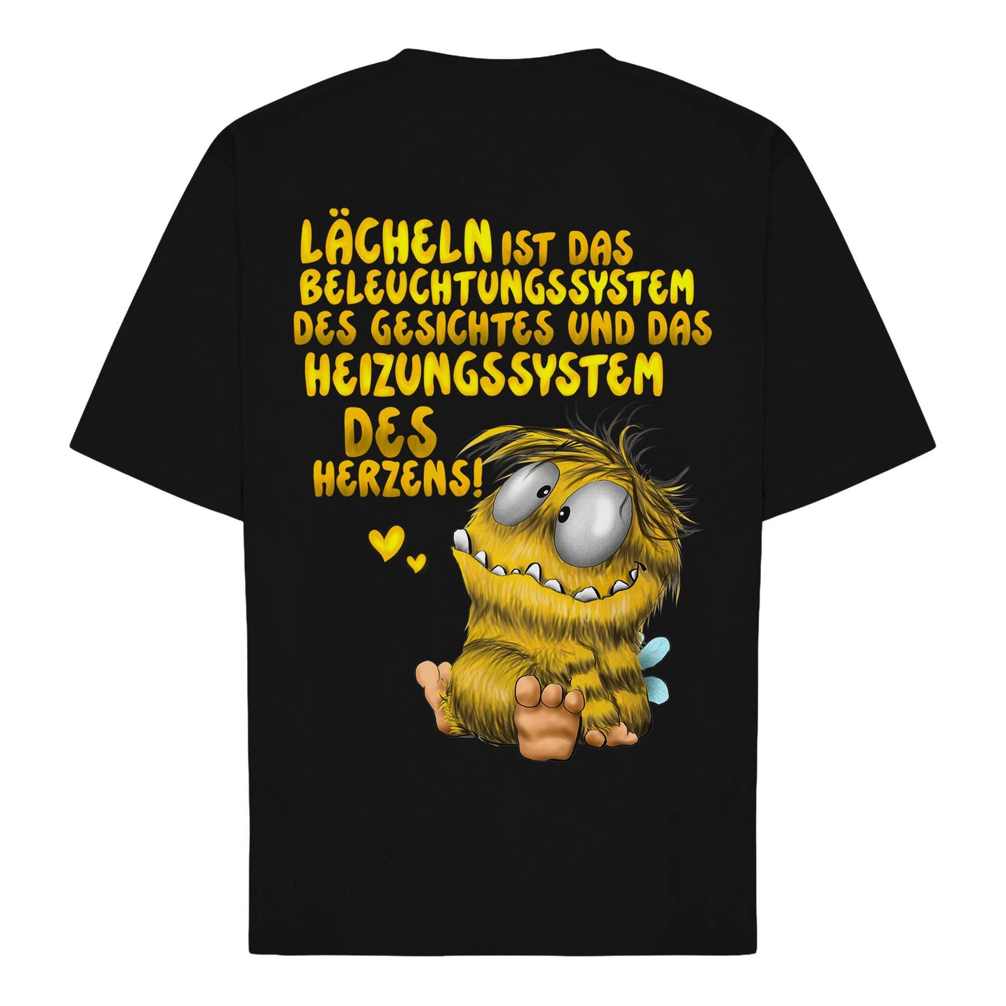 T-Shirt „Lächeln ist das Beleuchtungssystem des Herzens“