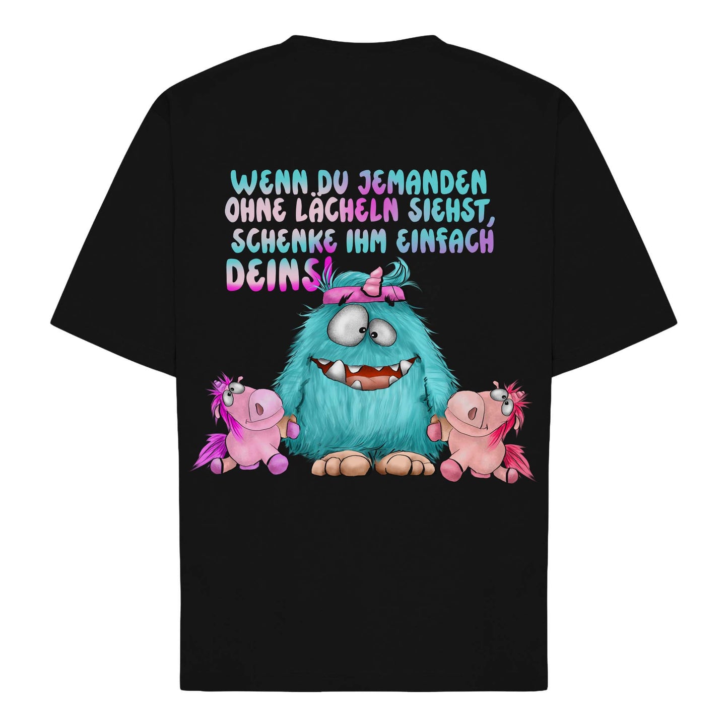 Personalisiertes Monster Shirt mit Wunschspruch | Individuelles Bio T-Shirt von Kruegerhausdesign