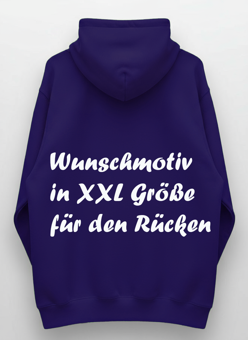 Unisex Hoodie XXL Druck Kruegerhausdesign Monster, lila, Motivwahl