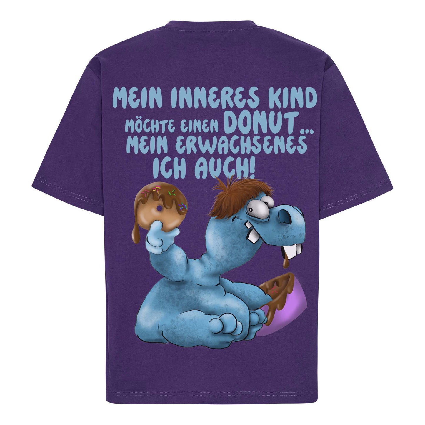 „Mein inneres Kind möchte einen Donut“ – Lustiges Donut Shirt mit Monster Motiv & Sarkasmus