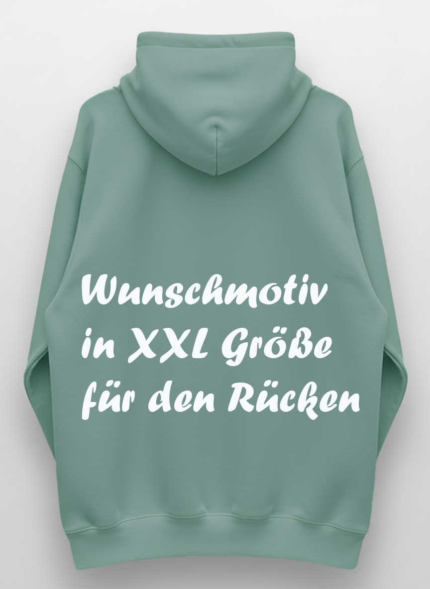 Unisex Hoodie XXL Druck Kruegerhausdesign Monster, mint, Motivwahl