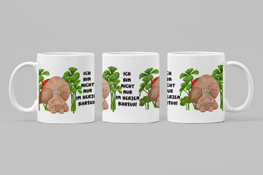 Barfuß Glückspilz Tasse – Handgemachte Monster Tasse mit Orca Coating