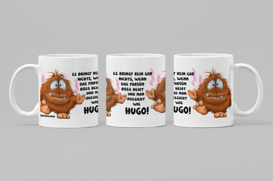 Hugo Monster Tasse „Parfüm Boss“ – Lustige handgemachte Sarkasmus Tasse