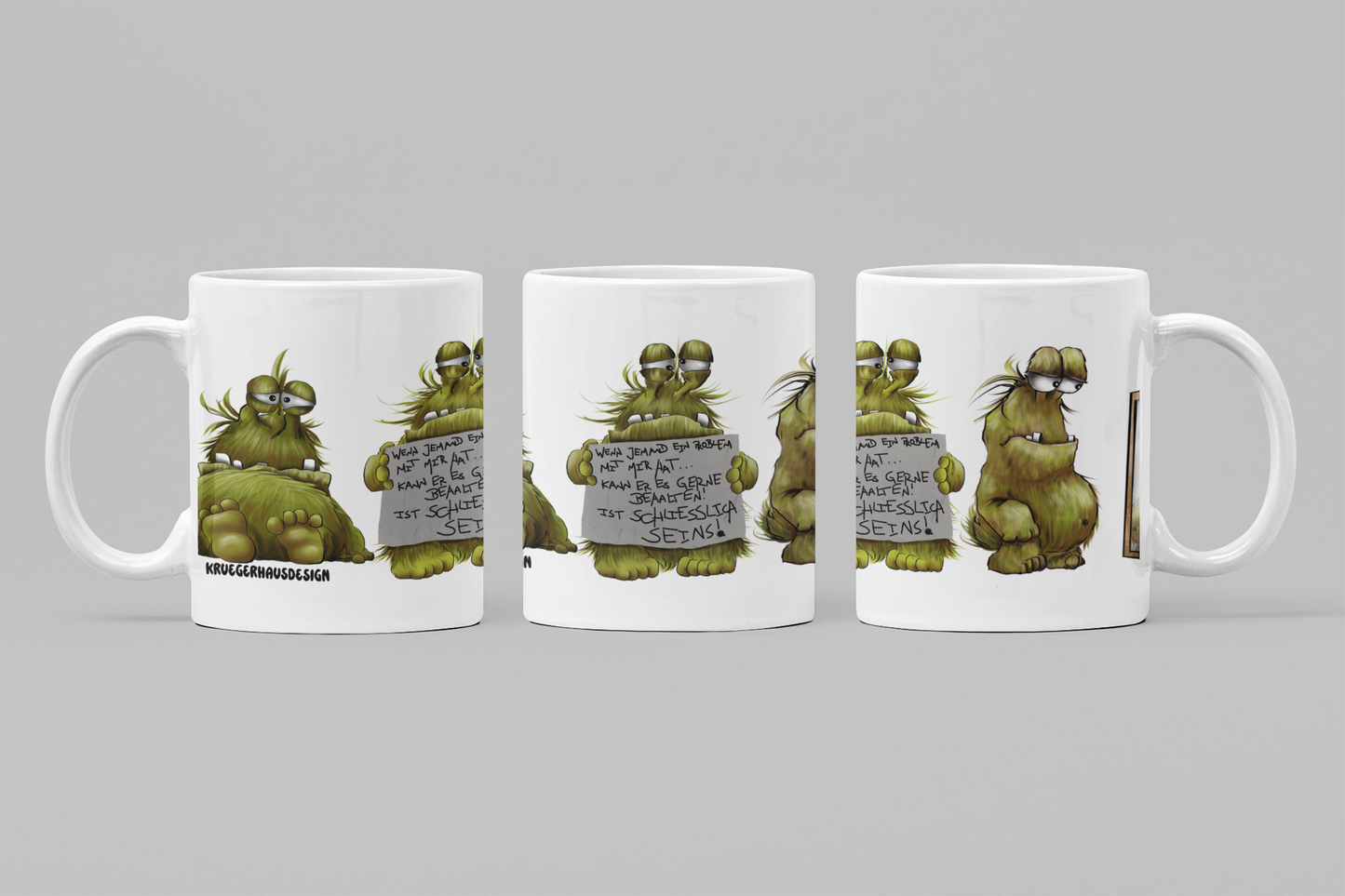 Carl Monster Tasse – Wenn jemand ein Problem mit mir hat, kann er es gerne behalten | Lustige Sarkasmus-Tasse