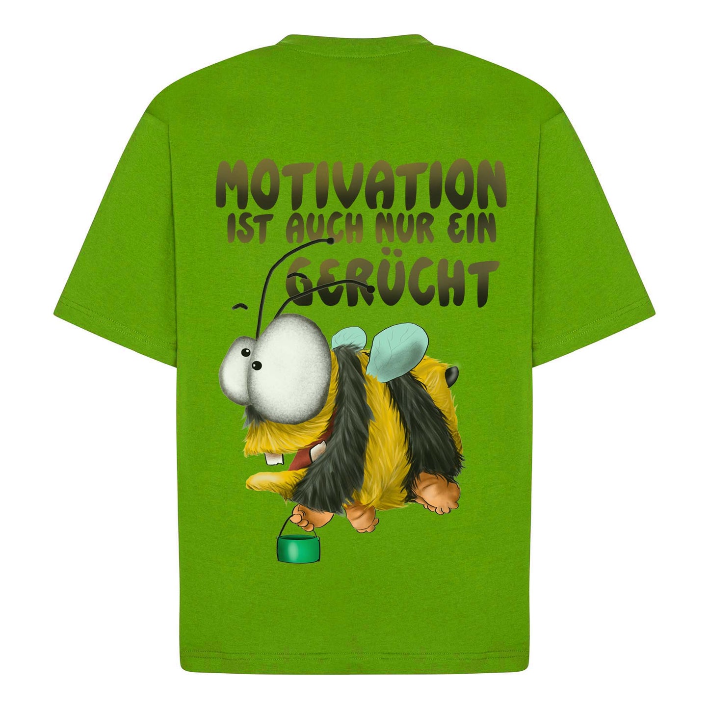 Personalisiertes Monster T-Shirt Lime Green mit Wunschtext | FINAL SALE