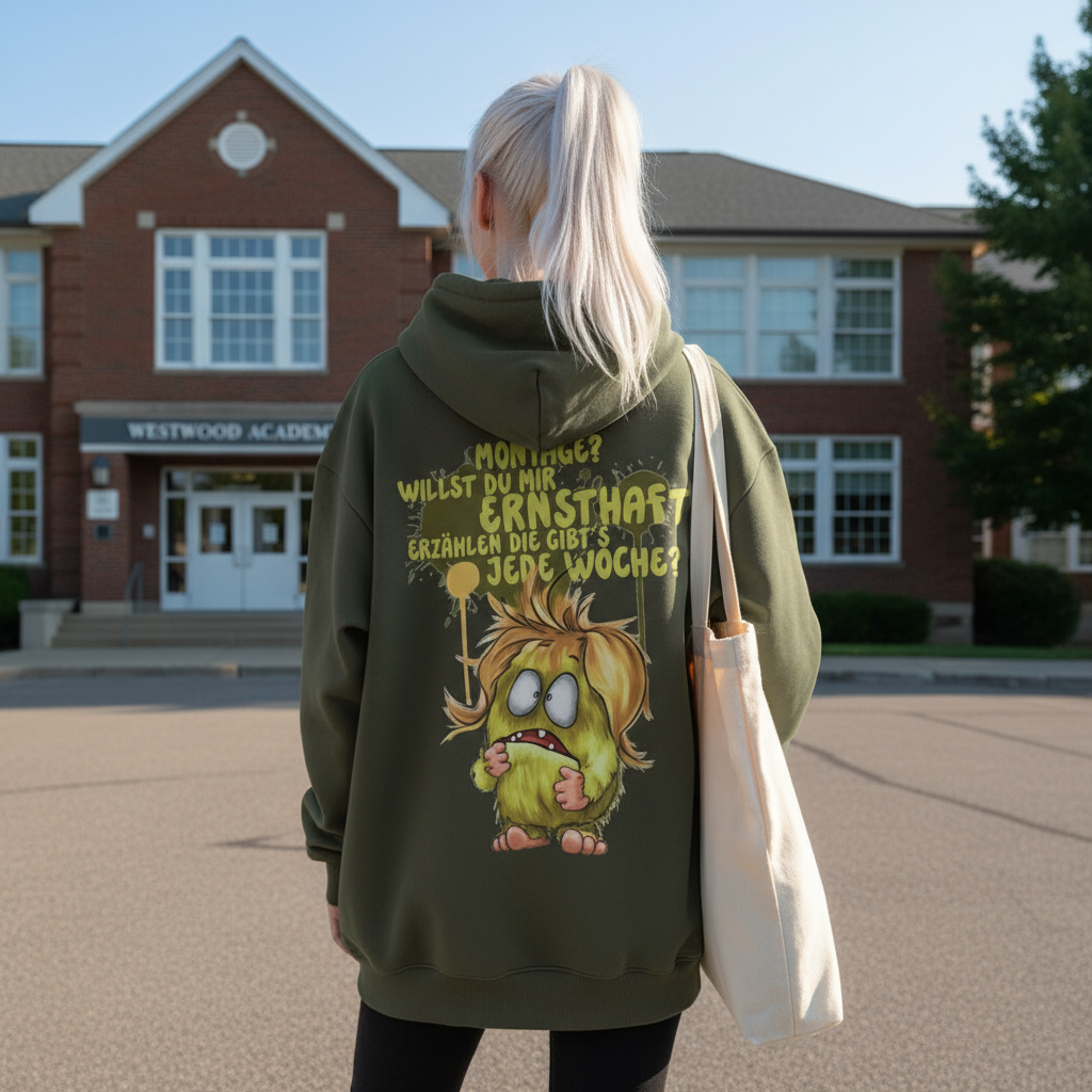 Monster Jacke Olive Green Gr. L | Wunschmotiv frei wählbar | FINAL SALE