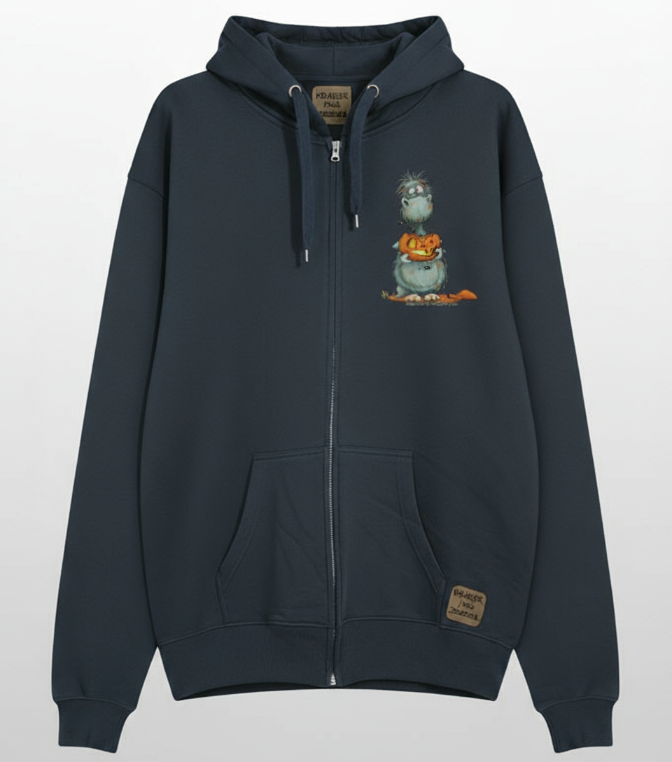 Unisex Hoodie Jacke – Navy Blue | personalisierter Druck