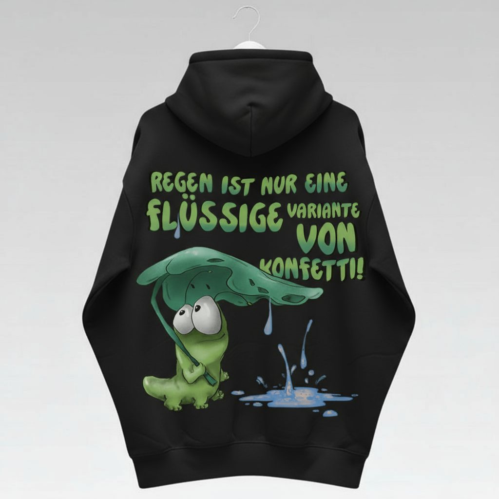 Unisex Hoodie XXL Druck Kruegerhausdesign Monster, Schwarz, Motivwahl