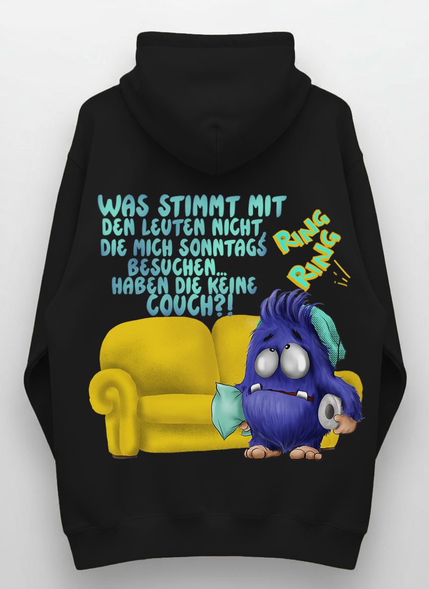 Monster Hoodie Schwarz Gr. XXL | Wunschmotiv | FINAL SALE