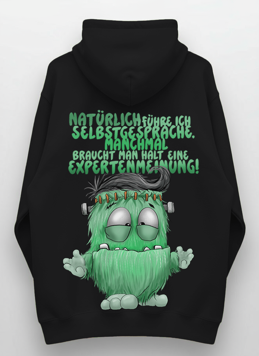 Unisex Hoodie XXL Druck Kruegerhausdesign Monster, Schwarz, Motivwahl