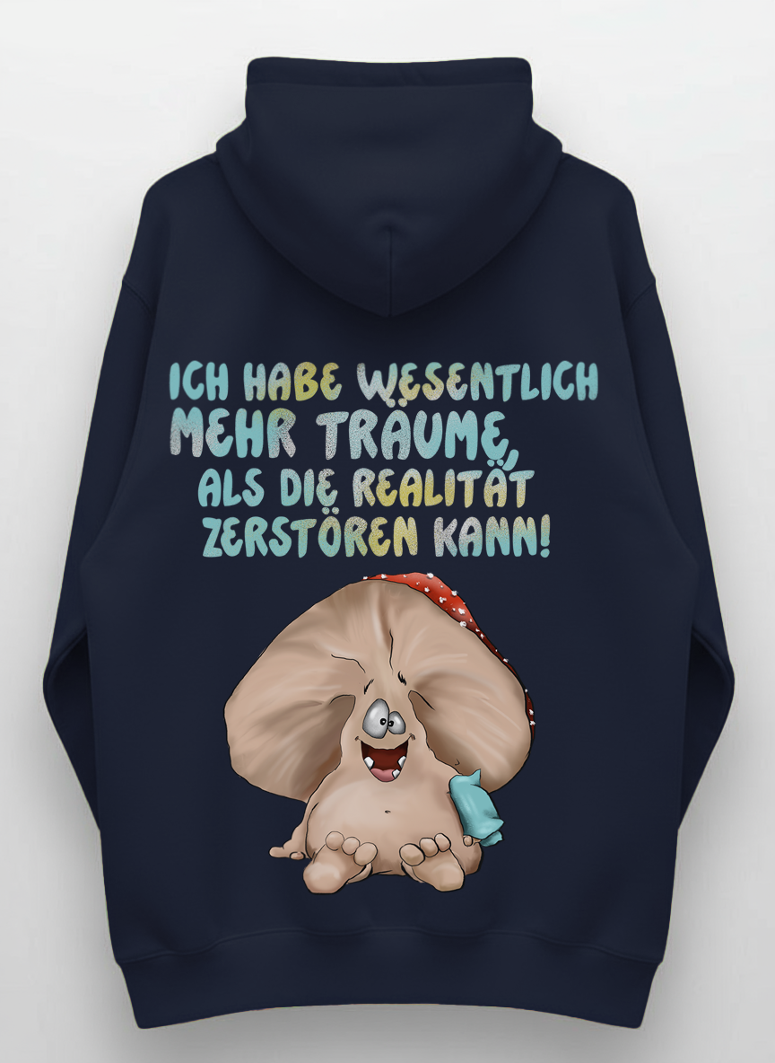Monster Hoodie Navy Blau Gr. L | Wunschmotiv frei wählbar | FINAL SALE