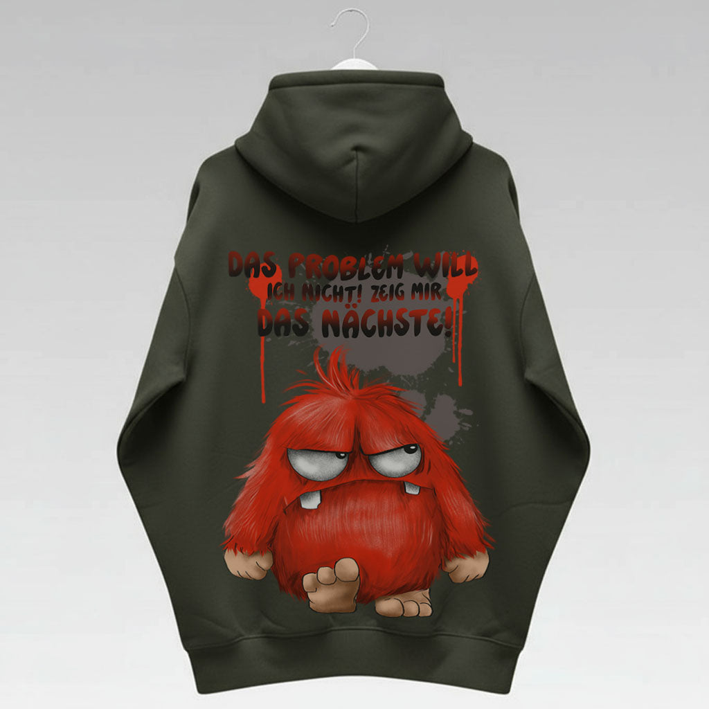 Unisex Hoodie Jacke – Olive grün | personalisierter Druck