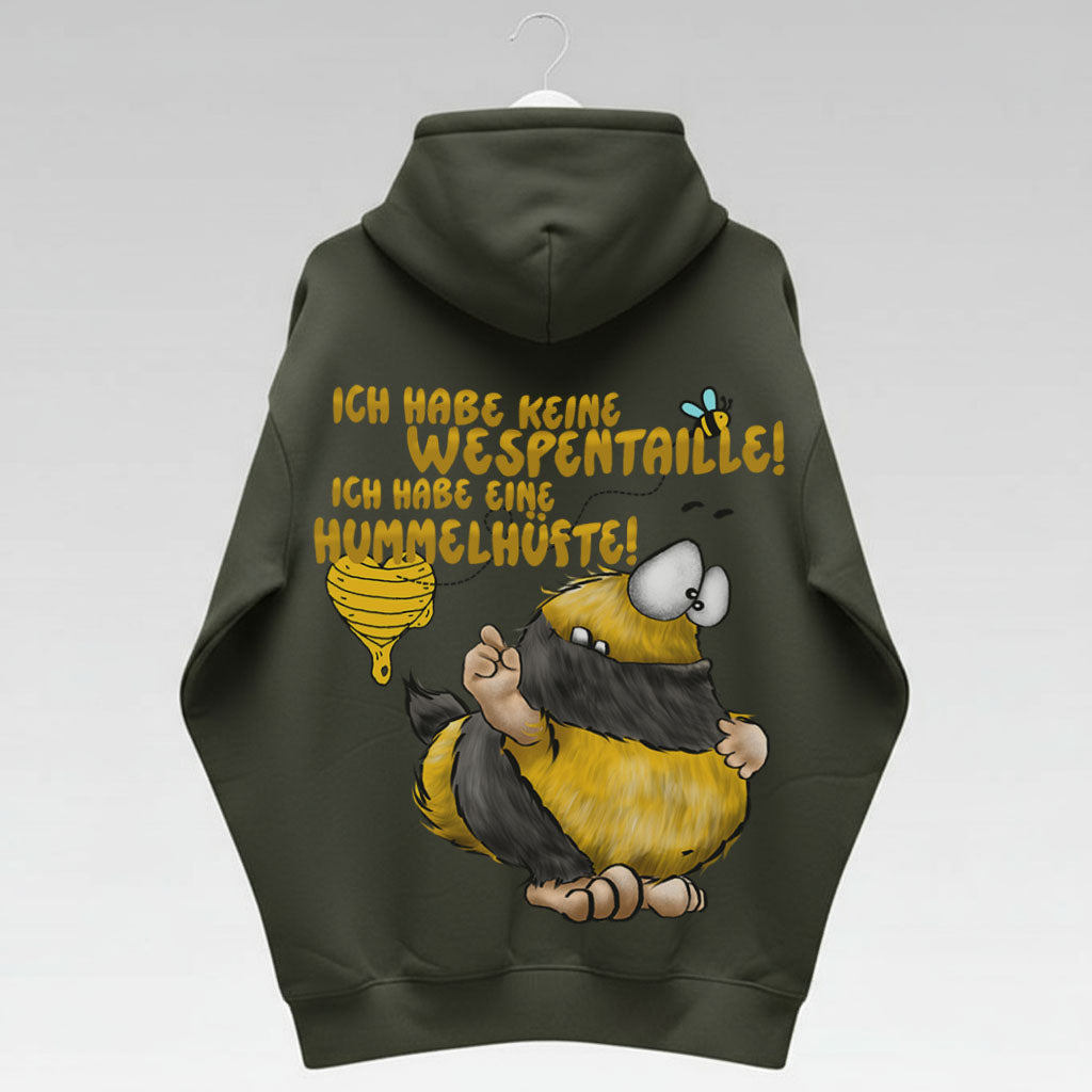 Unisex Hoodie Jacke – Olive grün | personalisierter Druck