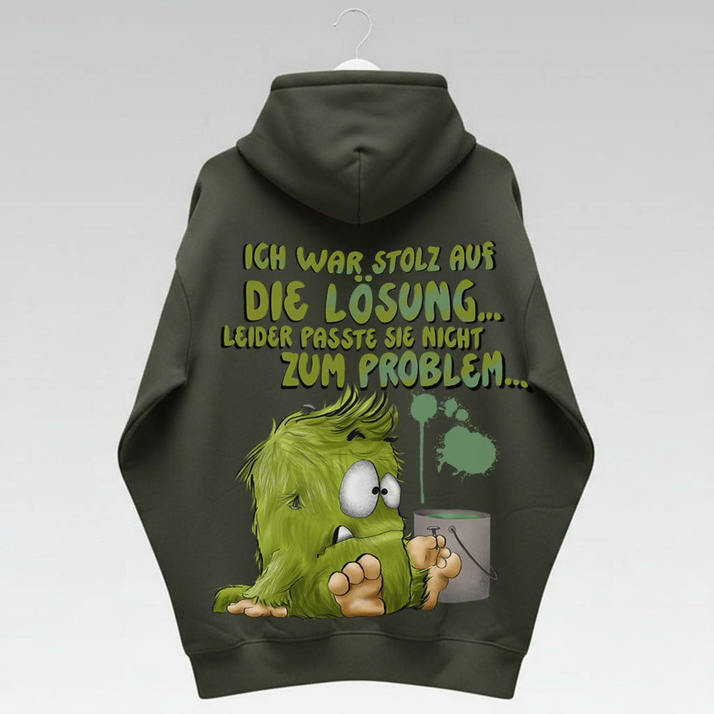 Unisex Hoodie Jacke – Olive grün | personalisierter Druck