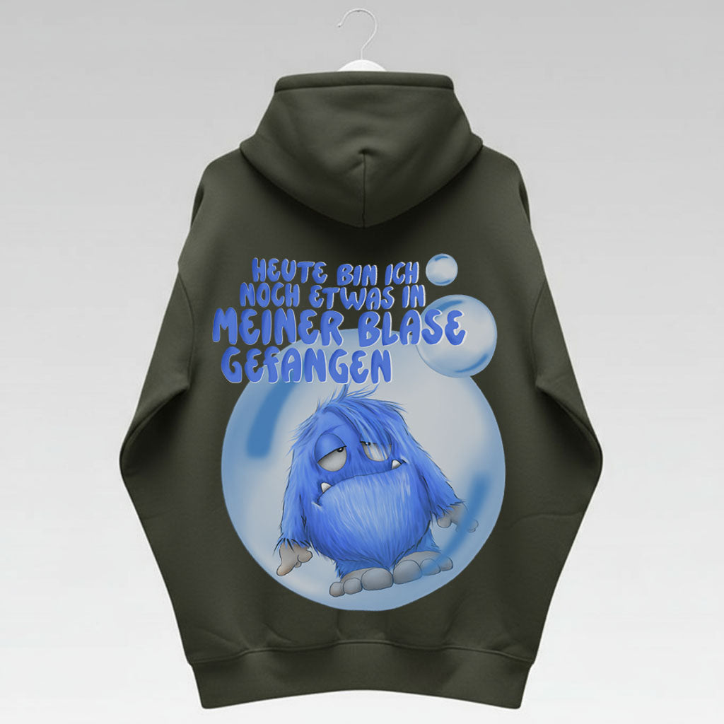 Unisex Hoodie Jacke – Olive grün | personalisierter Druck