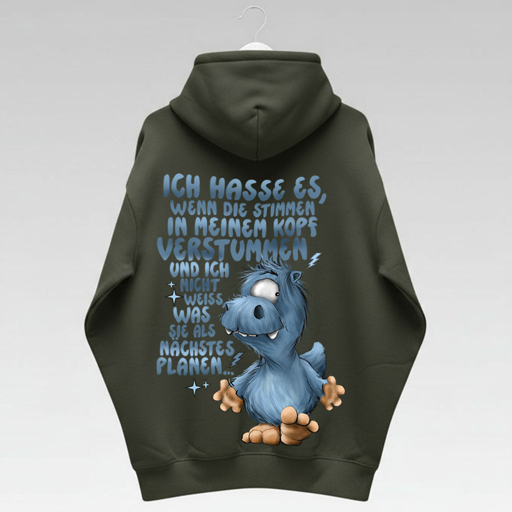 Unisex Hoodie Jacke – Olive grün | personalisierter Druck