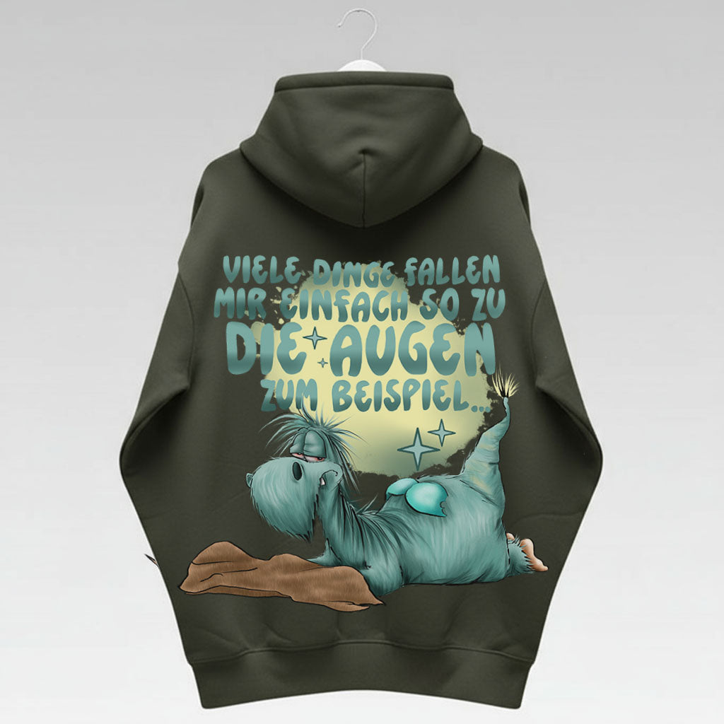 Unisex Hoodie Jacke – Olive grün | personalisierter Druck
