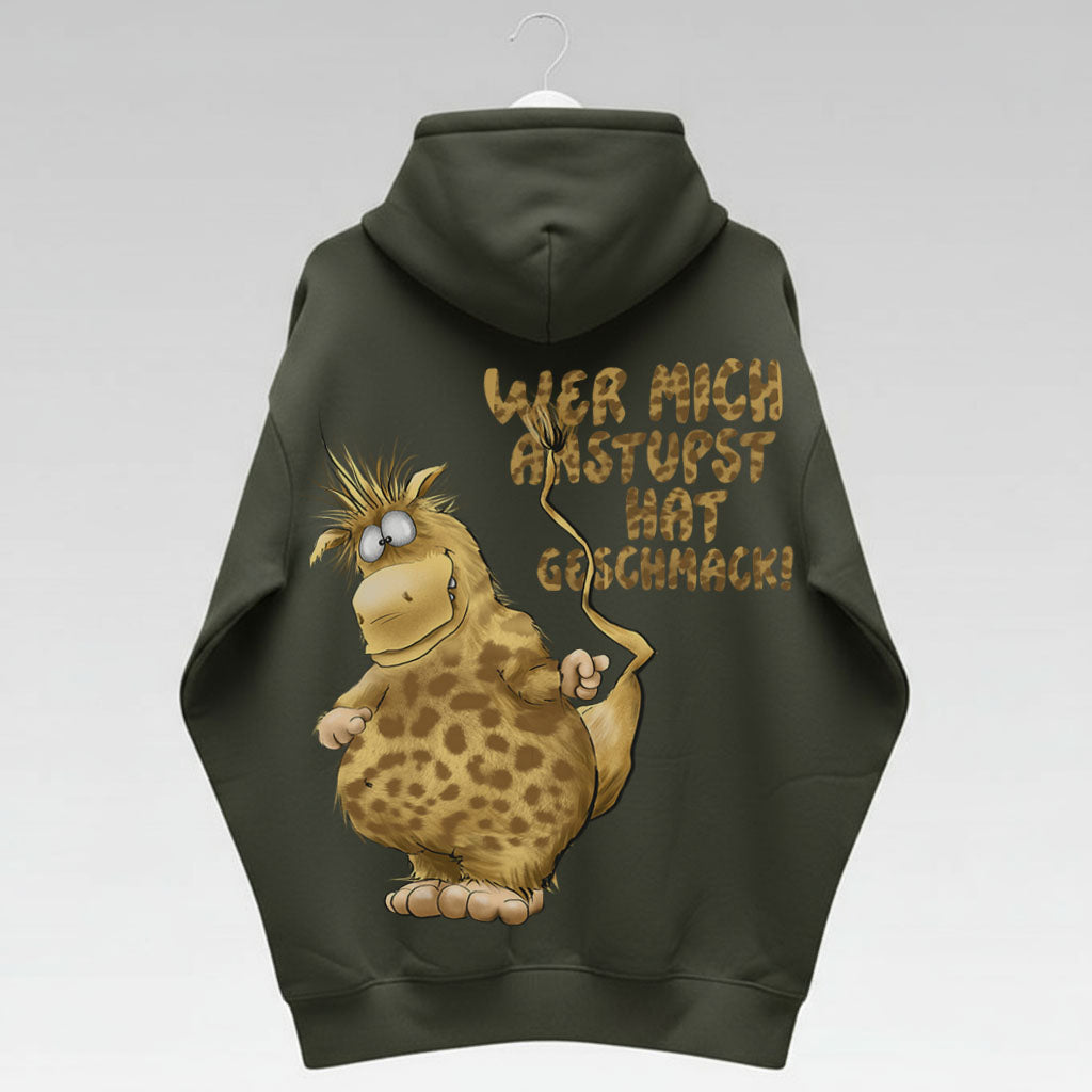 Unisex Hoodie Jacke – Olive grün | personalisierter Druck