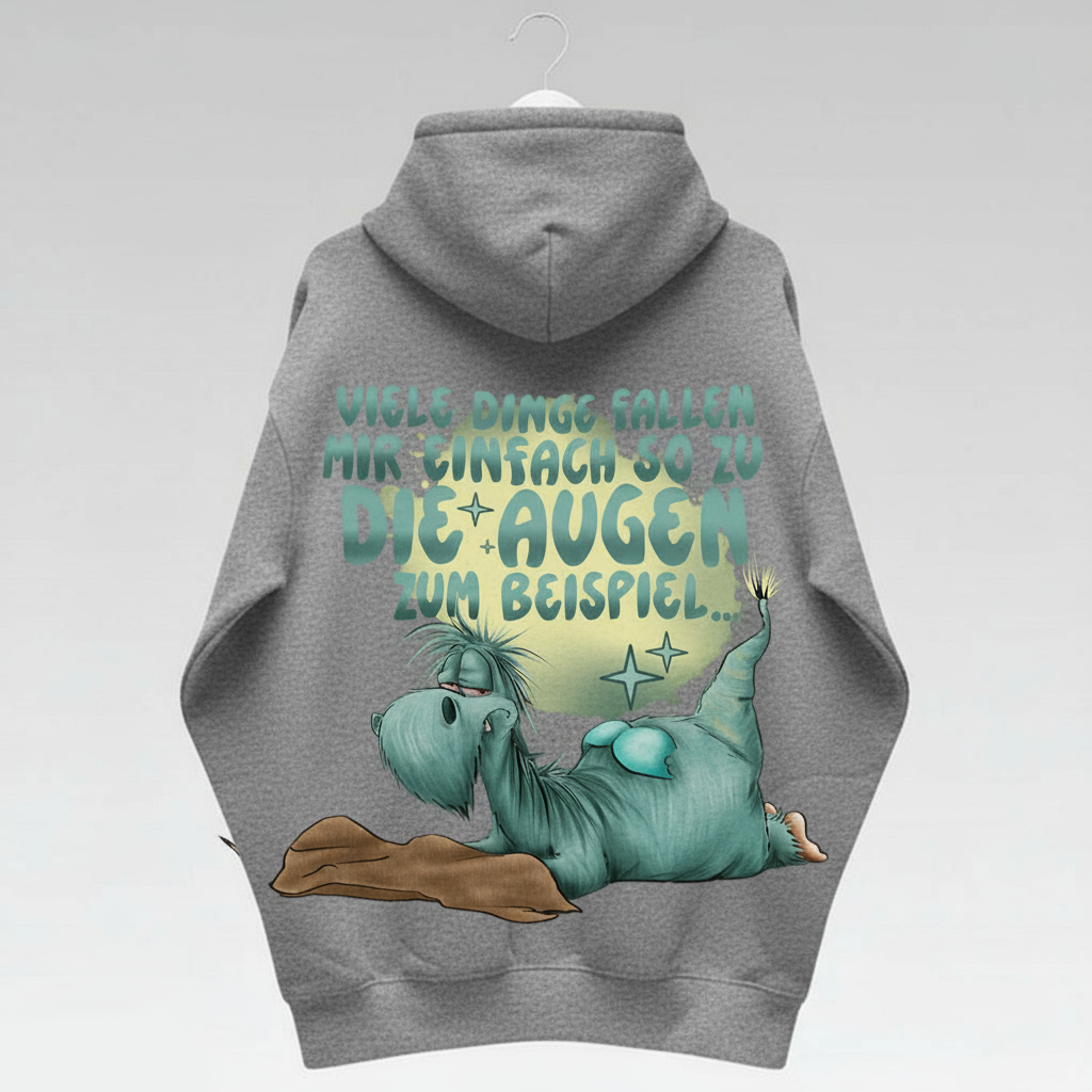 Unisex Hoodie Jacke – grau meliert | personalisierter Druck