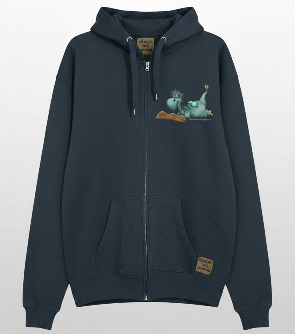 Unisex Hoodie Jacke – Navy Blue | personalisierter Druck