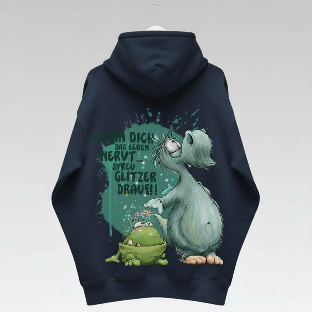 Unisex Hoodie Jacke – Navy Blue | personalisierter Druck