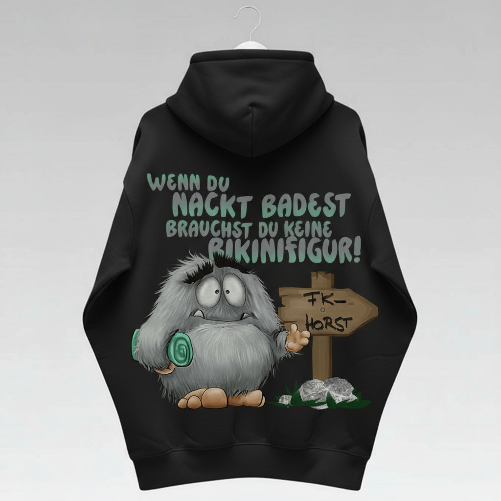 Unisex Hoodie Jacke – Schwarz | personalisierter Druck