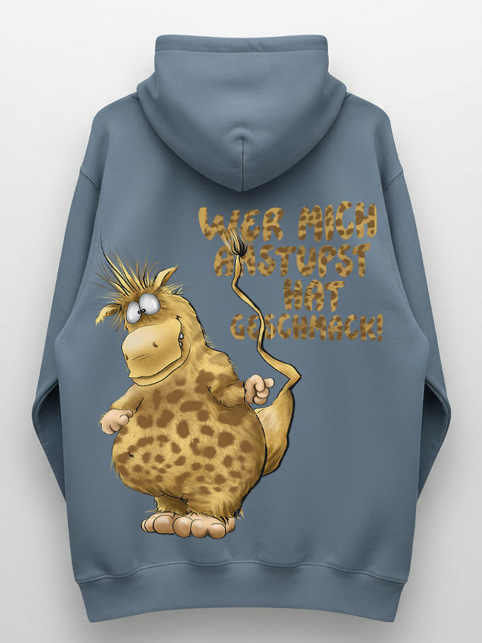 Unisex Hoodie XXL Druck Kruegerhausdesign Monster, denim, jeansblau, Motivwahl