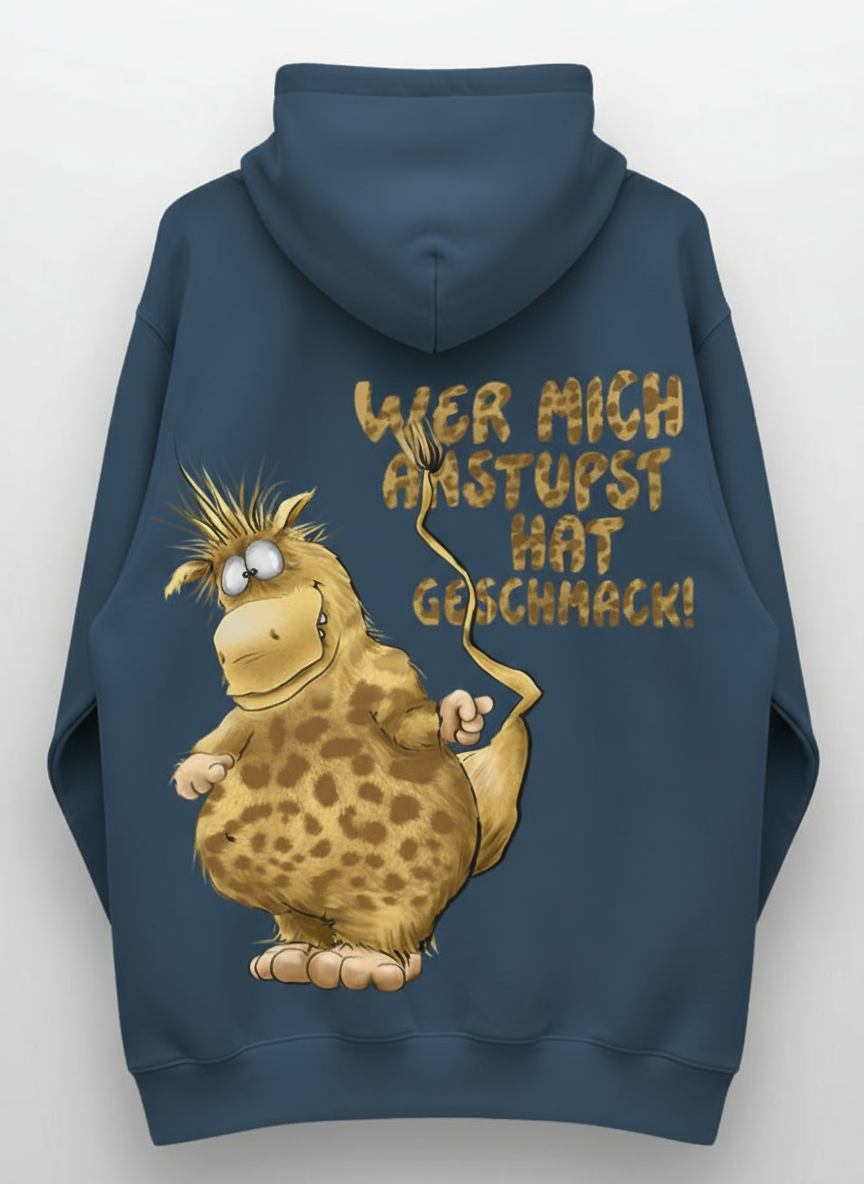 Unisex Hoodie XXL Druck Kruegerhausdesign Monster, petrol, Motivwahl