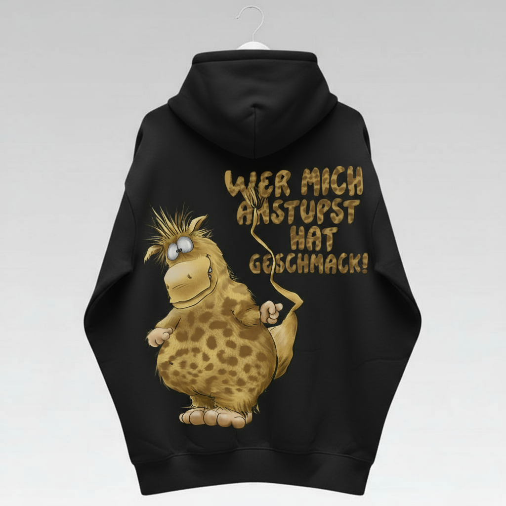 Unisex Hoodie XXL Druck Kruegerhausdesign Monster, Schwarz, Motivwahl