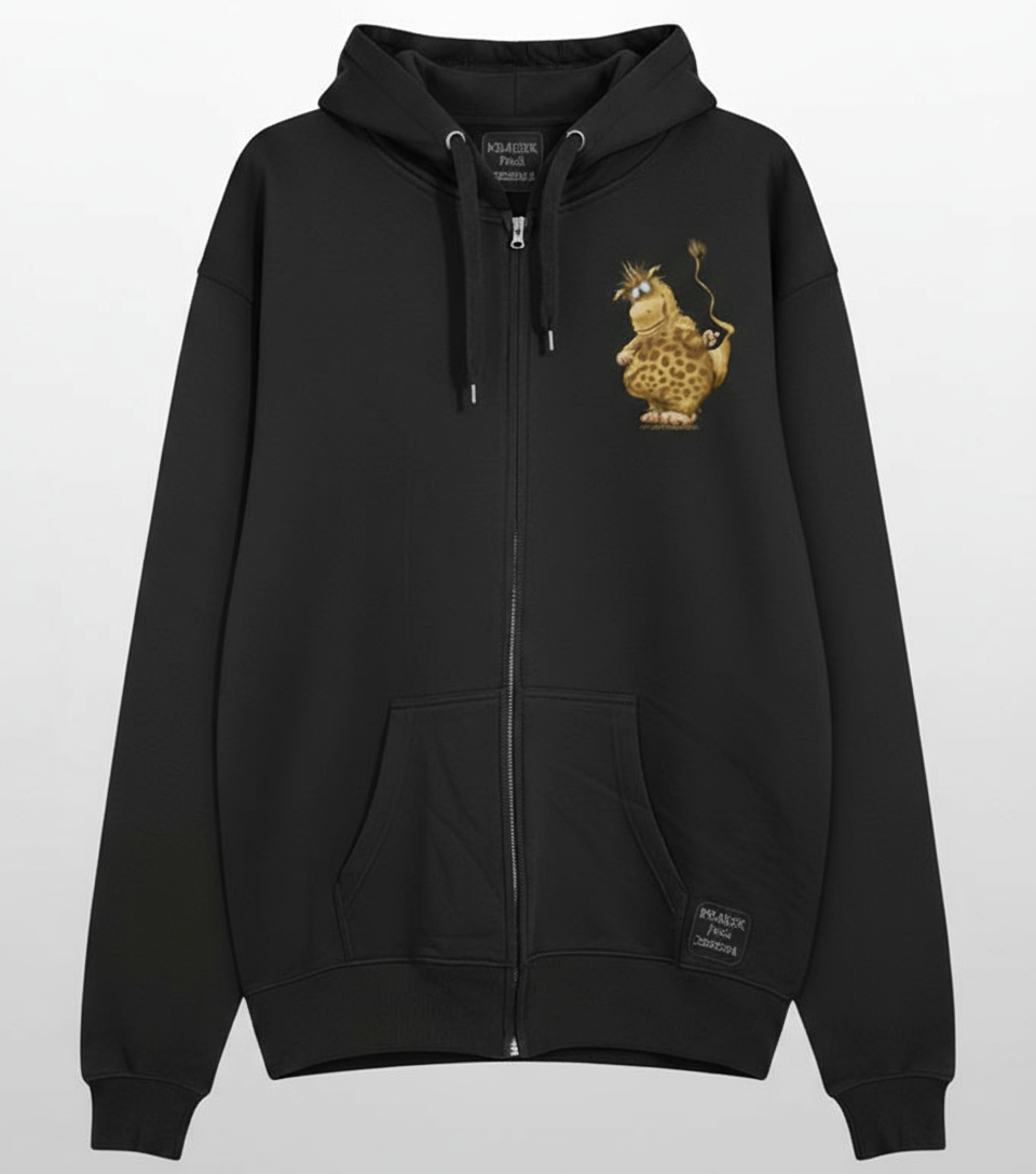 Unisex Hoodie Jacke – Schwarz | personalisierter Druck