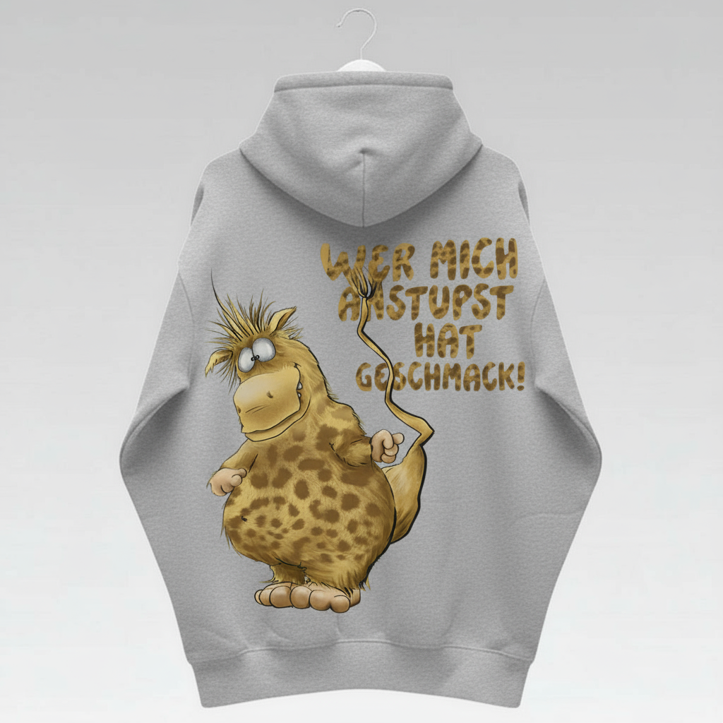 Unisex Hoodie Jacke – grau meliert | personalisierter Druck