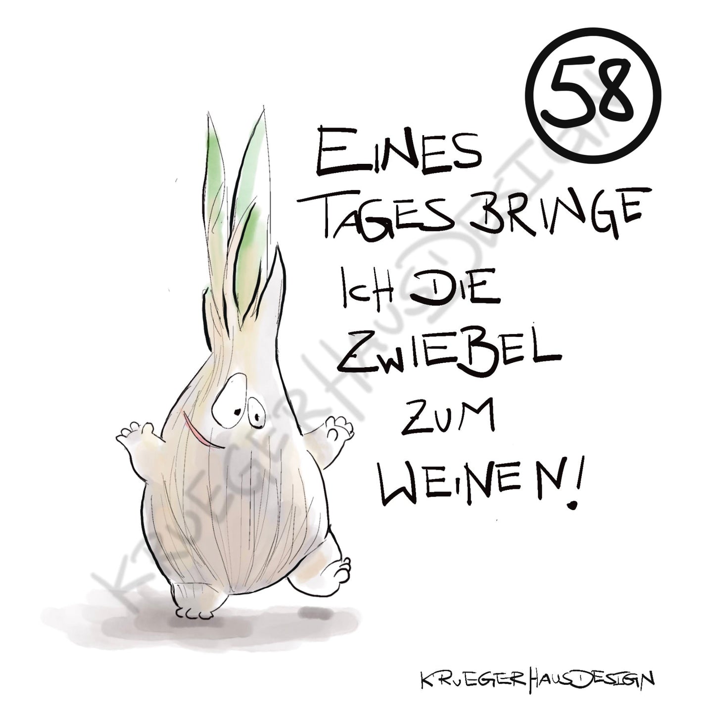 Poster von Kruegerhausdesign mit Monster und Spruch freie Wahl