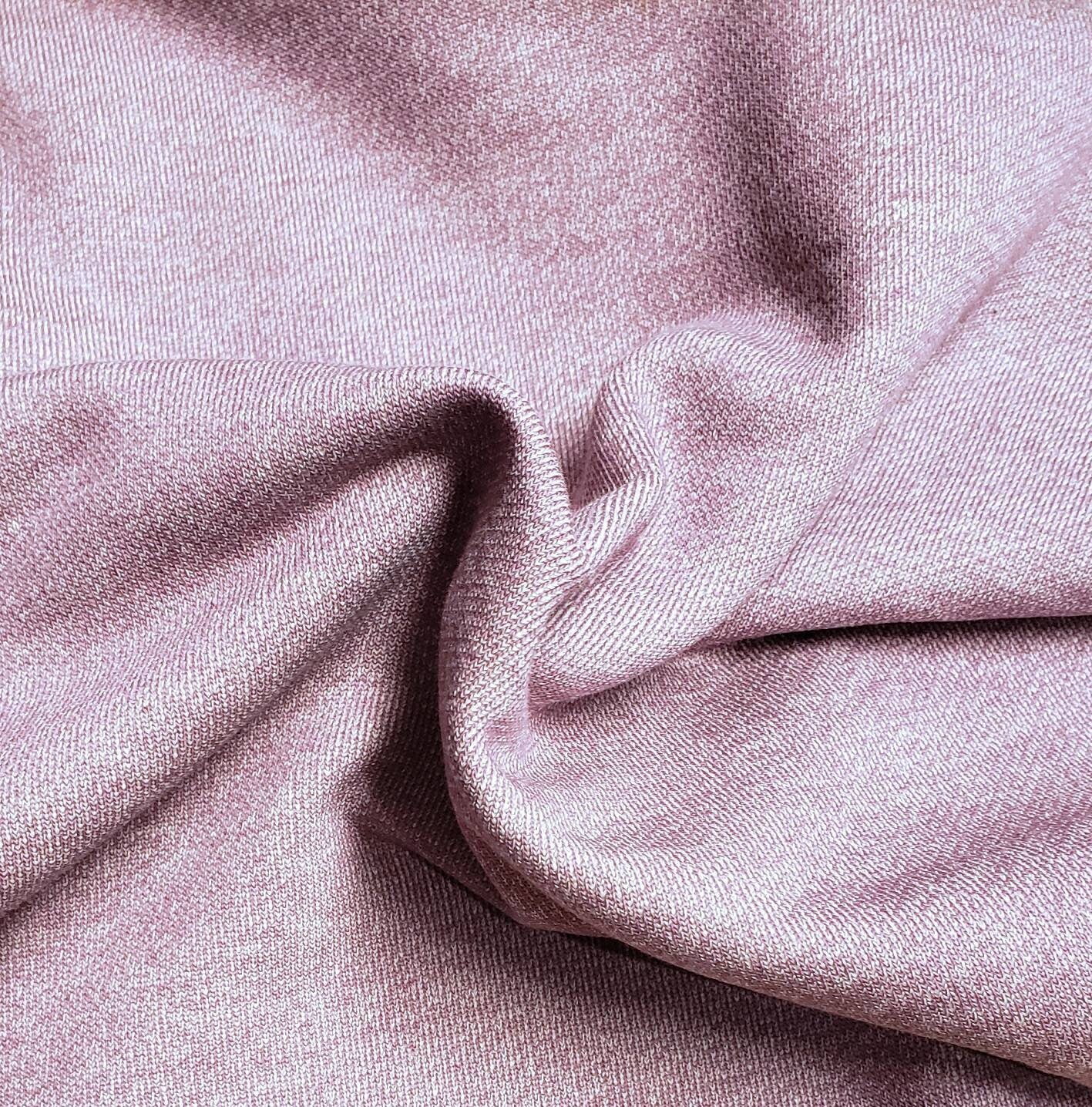 Winter Sweat, Baumwolle,  schwer, rosa beige meliert