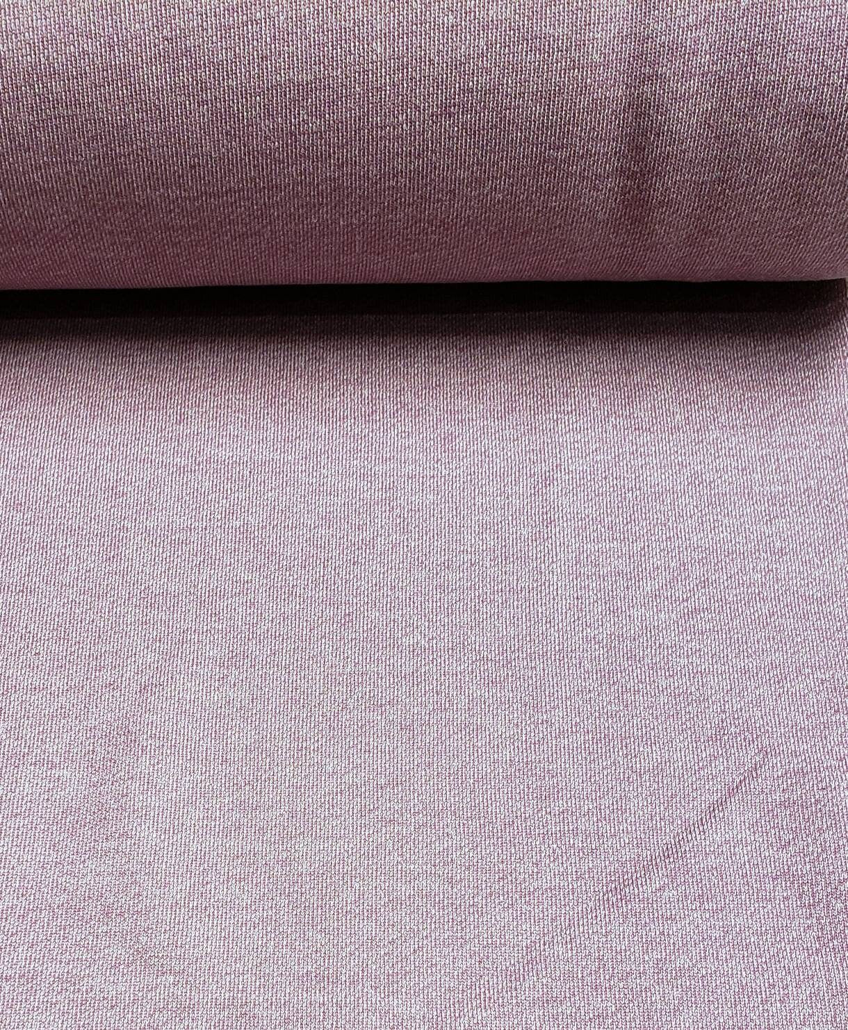 Winter Sweat, Baumwolle,  schwer, rosa beige meliert